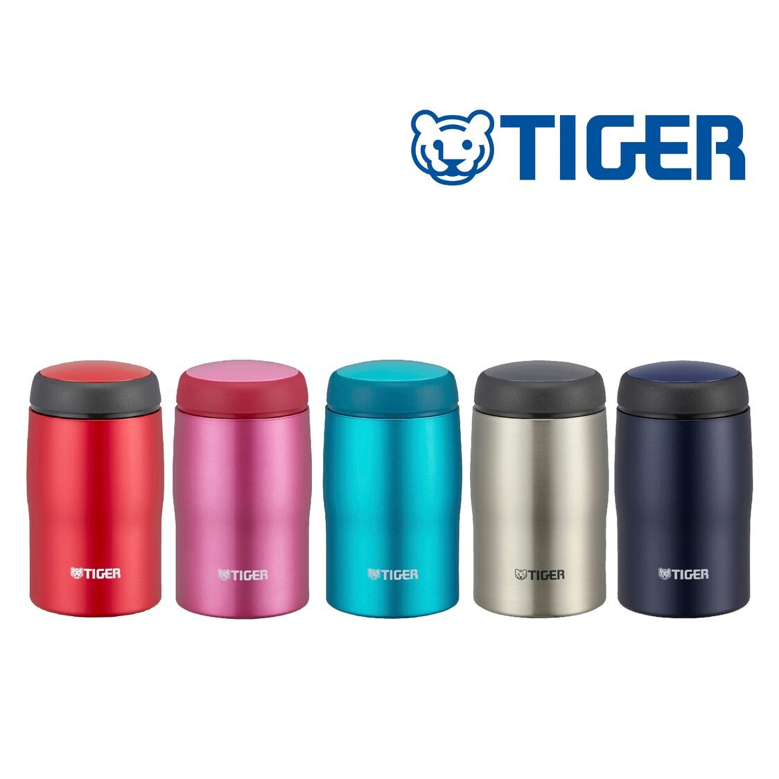 TIGER Double Stainless Steel Mug 240ml - Bright Blue (MJA-B024 AB)