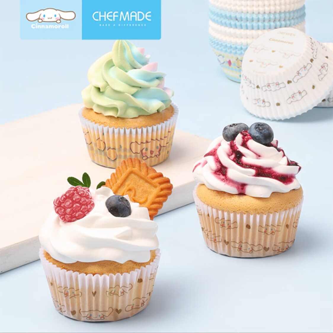 Chefmade Paper Oil-Proof Cupcake Liner 7X3cm 100Pcs Design 2# Cinnamoroll (1898cm-CL5036)
