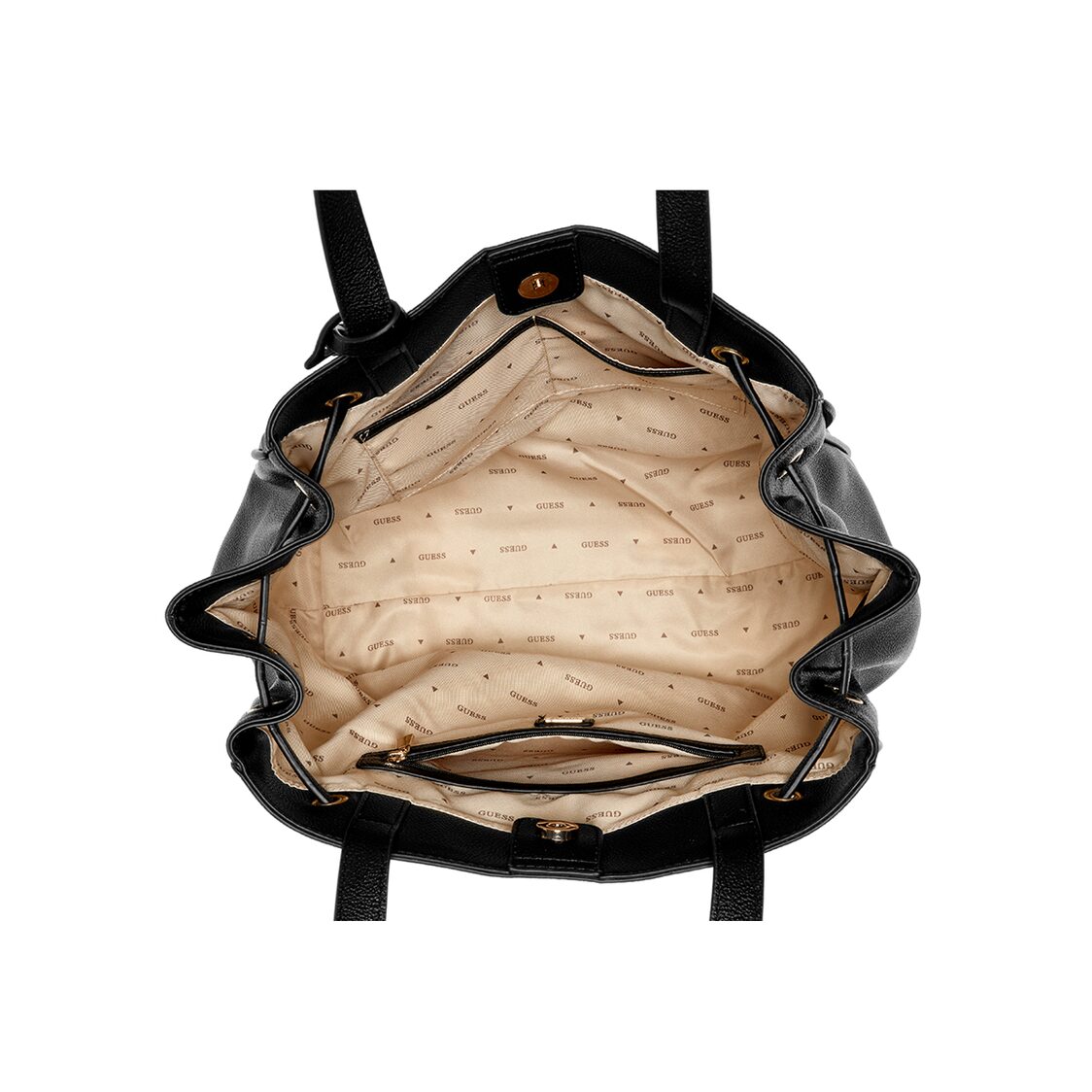 CALEBRA DRAWSTRING TOTE,BLACK