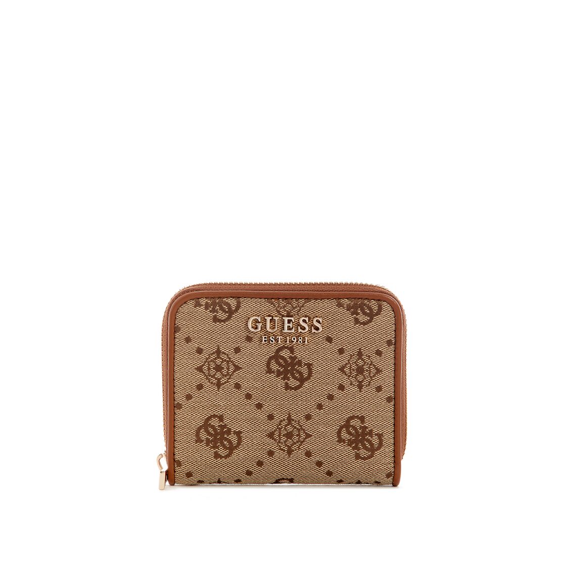 NEDA SLG SMALL ZIP AROUND,LATTE LOGO