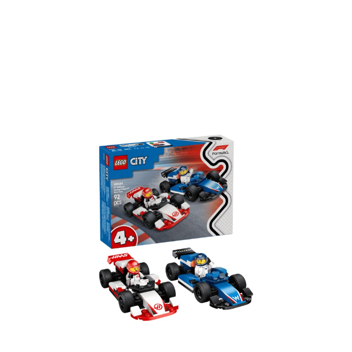 Lego F1® Williams Racing & Haas F1® Race Cars 60464