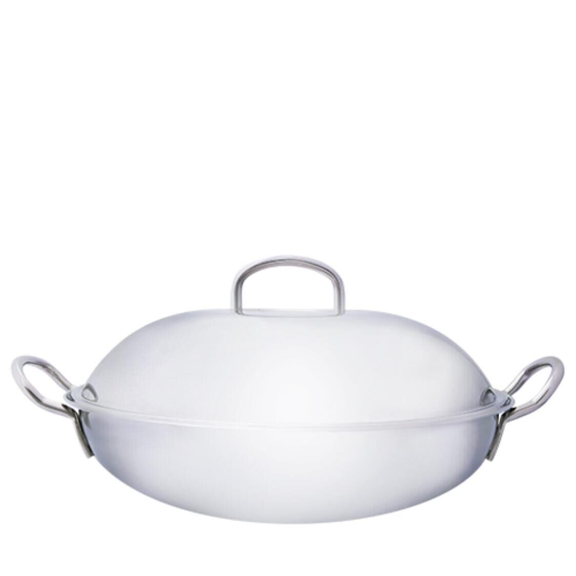 Safico 18-8 Stainless Steel 5-PLY Wok With 2 Handles With Lid