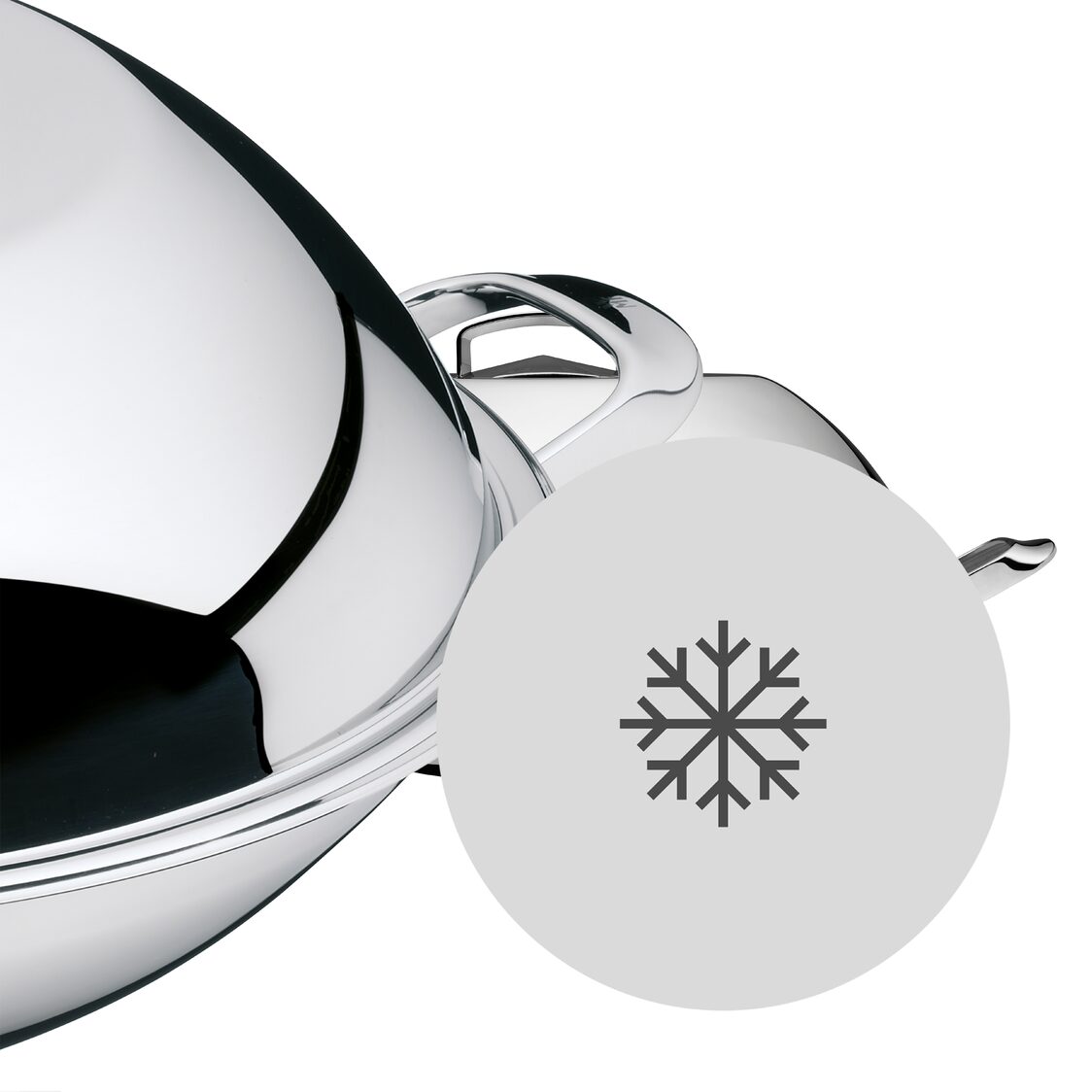 WMF 32cm Multi-ply Wok With Stainless Steel Lid 0795036040