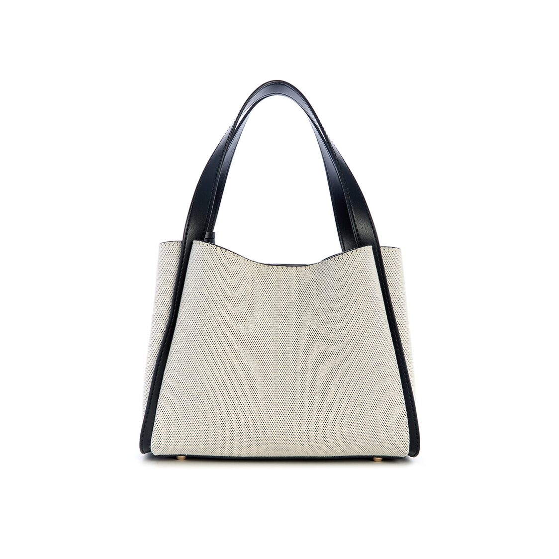 NICOLETTE SMALL GFRIEND SATCHEL,NATURAL/BLACK