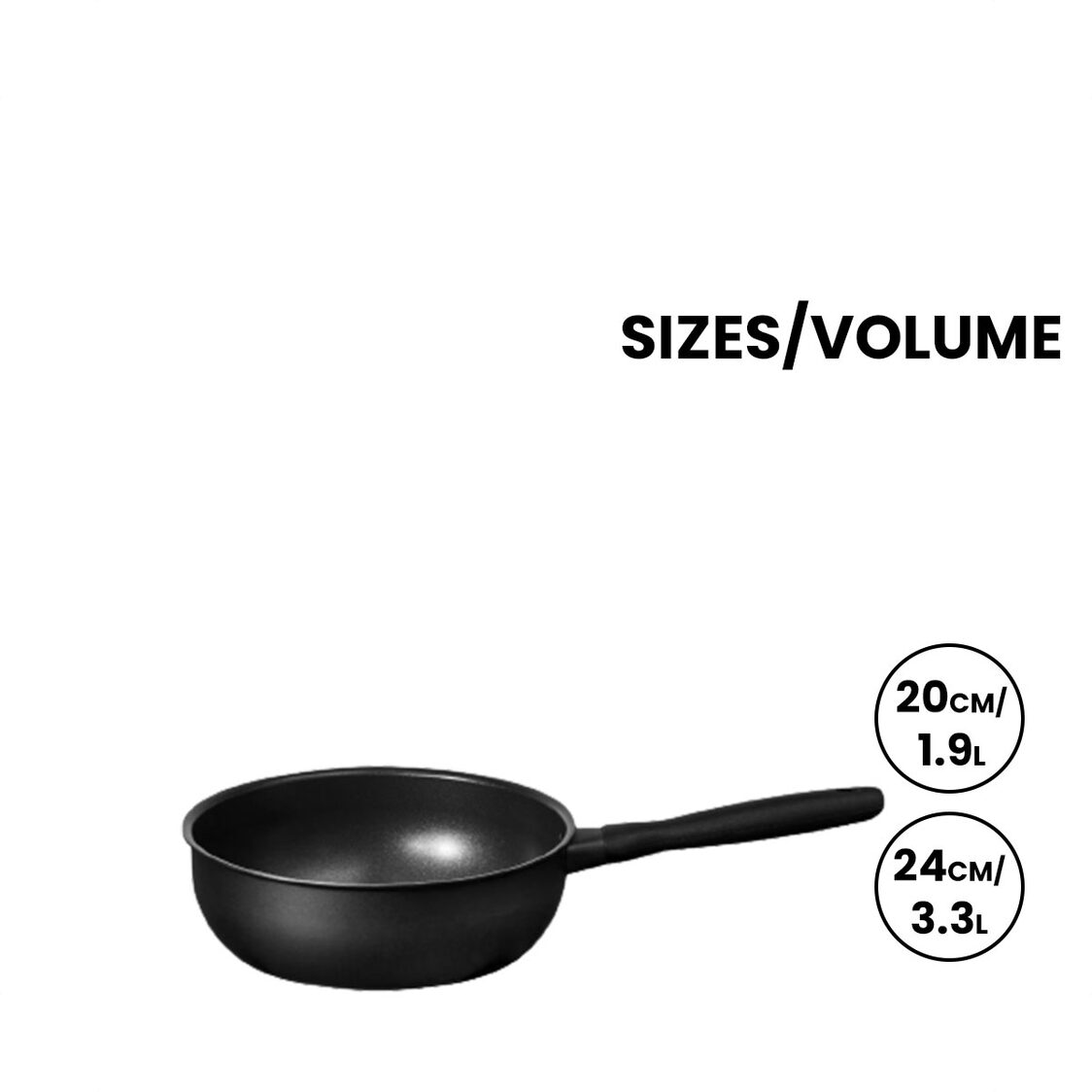 Meyer Midnight Nonstick Hard Anodized Saucier Pan (Induction)