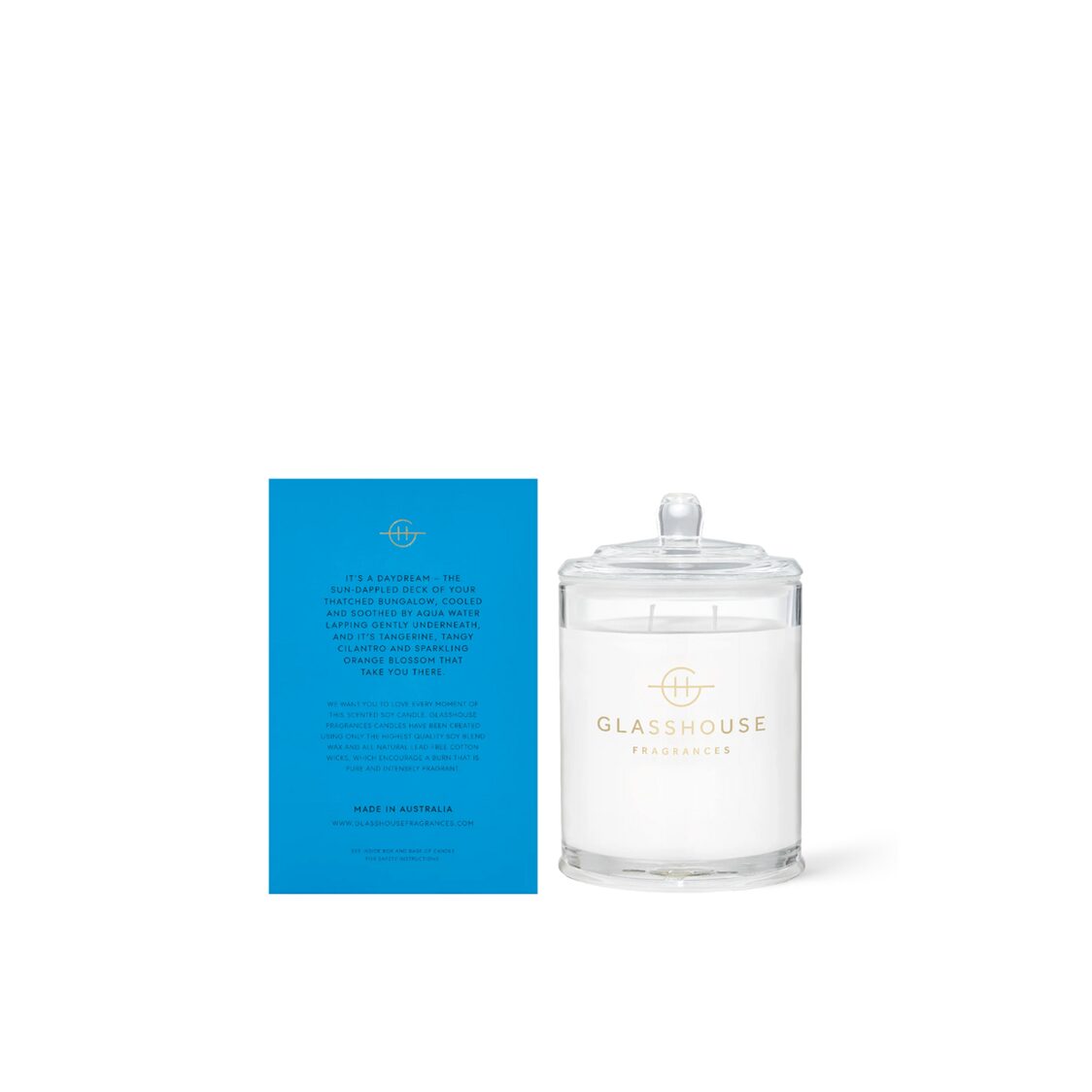 Glasshouse Soy Candle 380g | Bora Bora Bungalow