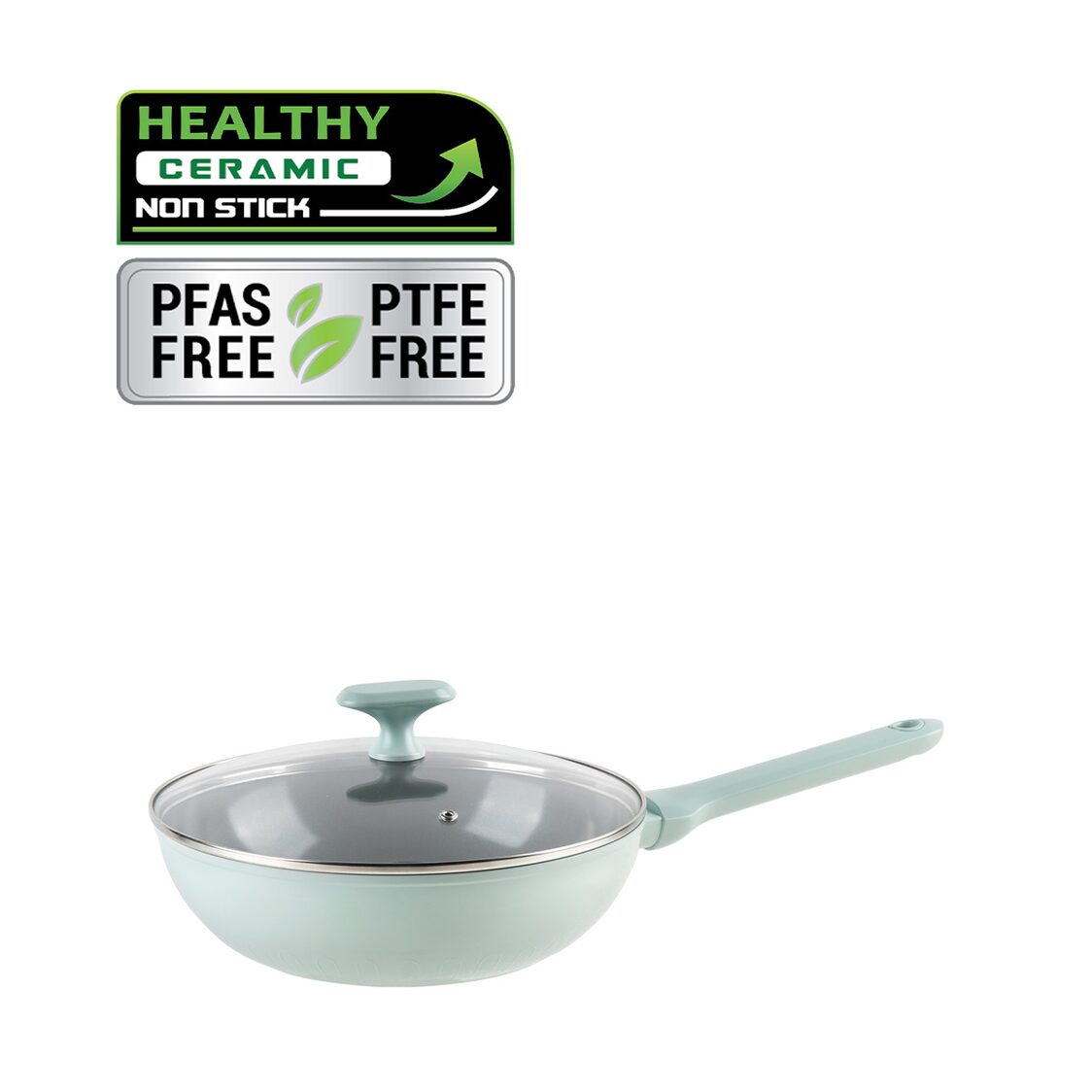 La Gourmet Shogun Okinawa 24cm Ceramic Deep Frypan With Lid LGSNOA425294