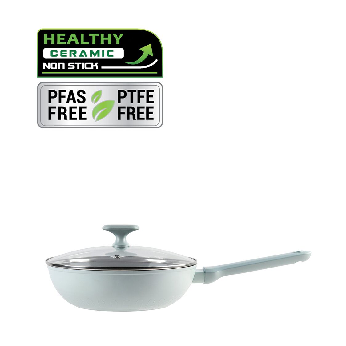 La Gourmet Shogun Okinawa 24cm Ceramic Deep Frypan With Lid LGSNOA425294