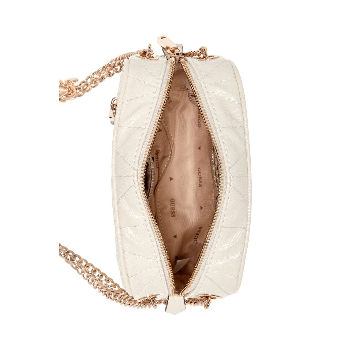 Guess Aldina Camera Crossbody - Off White