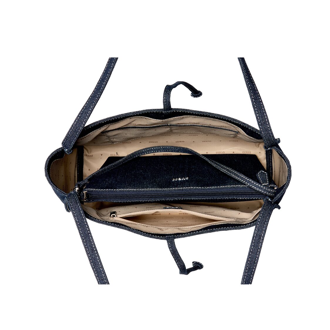 DAMIRA 2 IN 1 TOTE,DARK DENIM