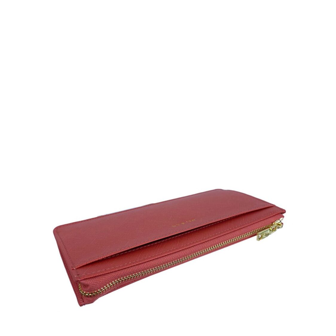 Mel&Co Saffiano-Effect Slim Long Wallet