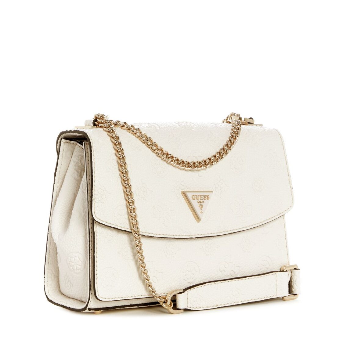 Guess Cresidia II Convertible Crossbody Flap - Bone Logo