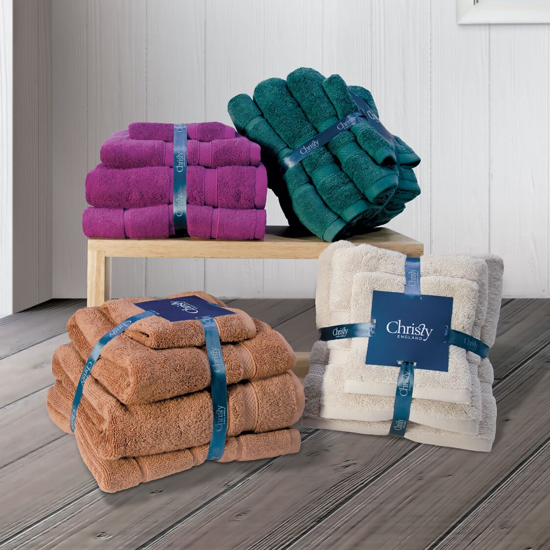 Christy Chroma 100% Combed Cotton 4pc Bundle Set