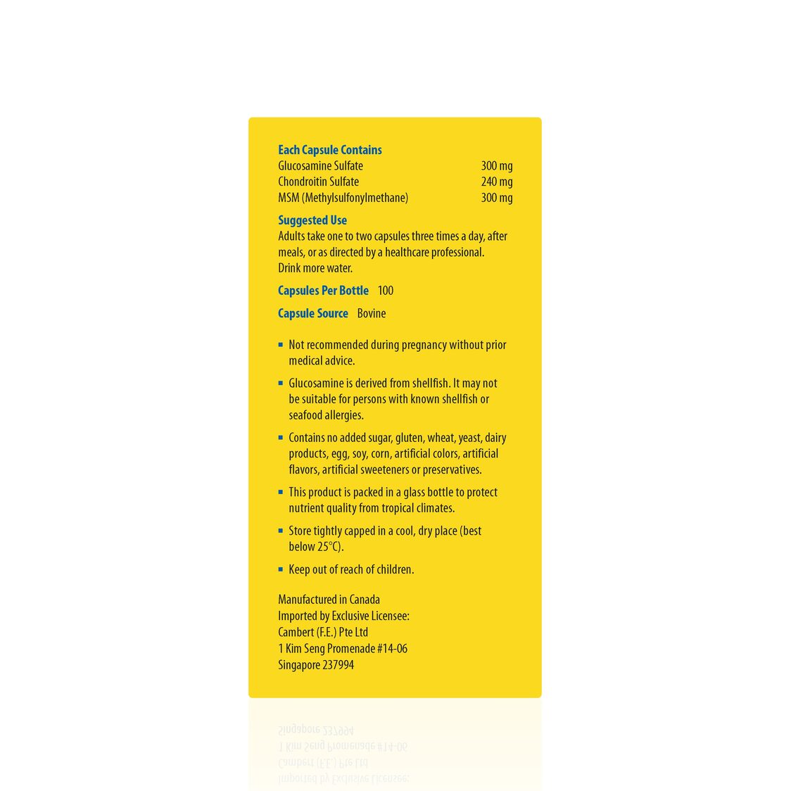 Kordel's Glucosamine 300 + Chrondroitin 100's