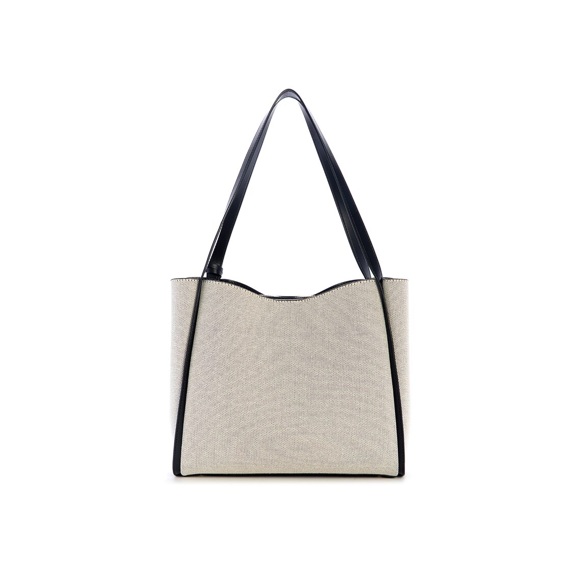 NICOLETTE GIRLFRIEND TOTE,NATURAL/BLACK