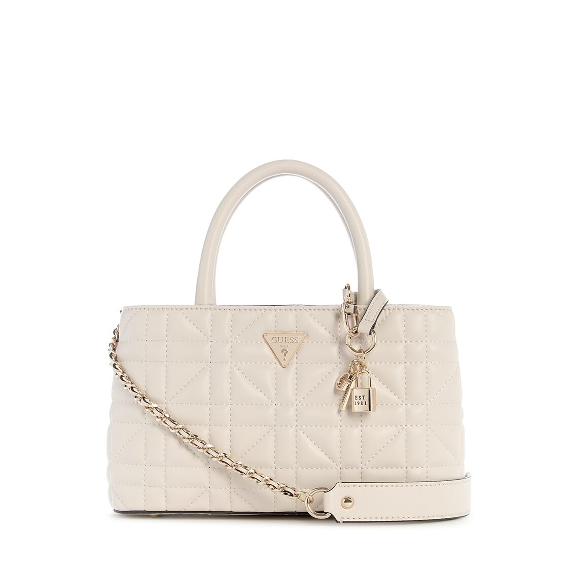 Guess Edita Elite Satchel - Stone