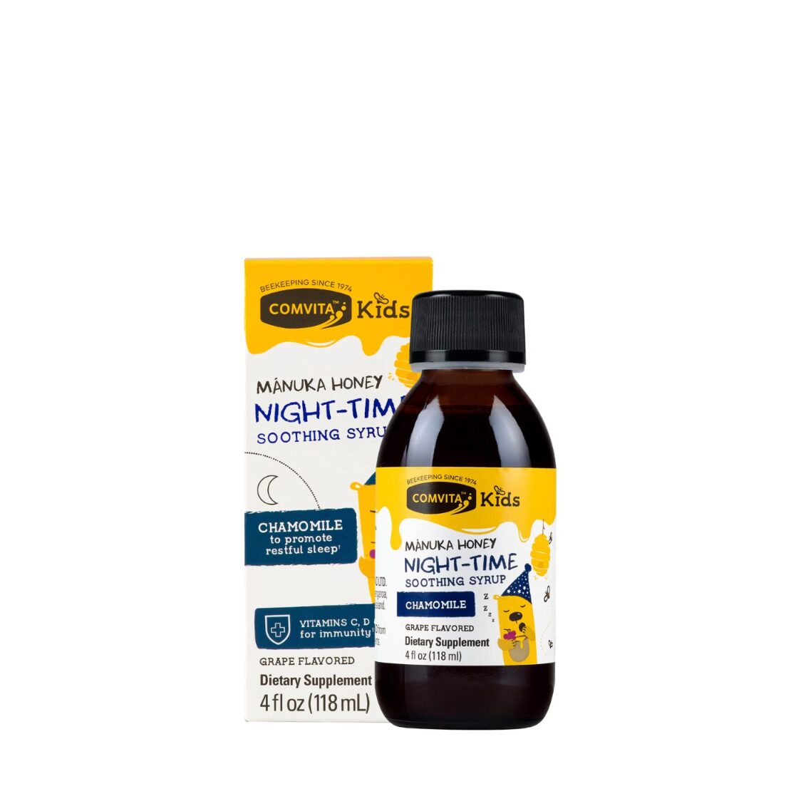 Comvita Kids Night-Time Soothing Syrup (Grape Flavour) 118ml