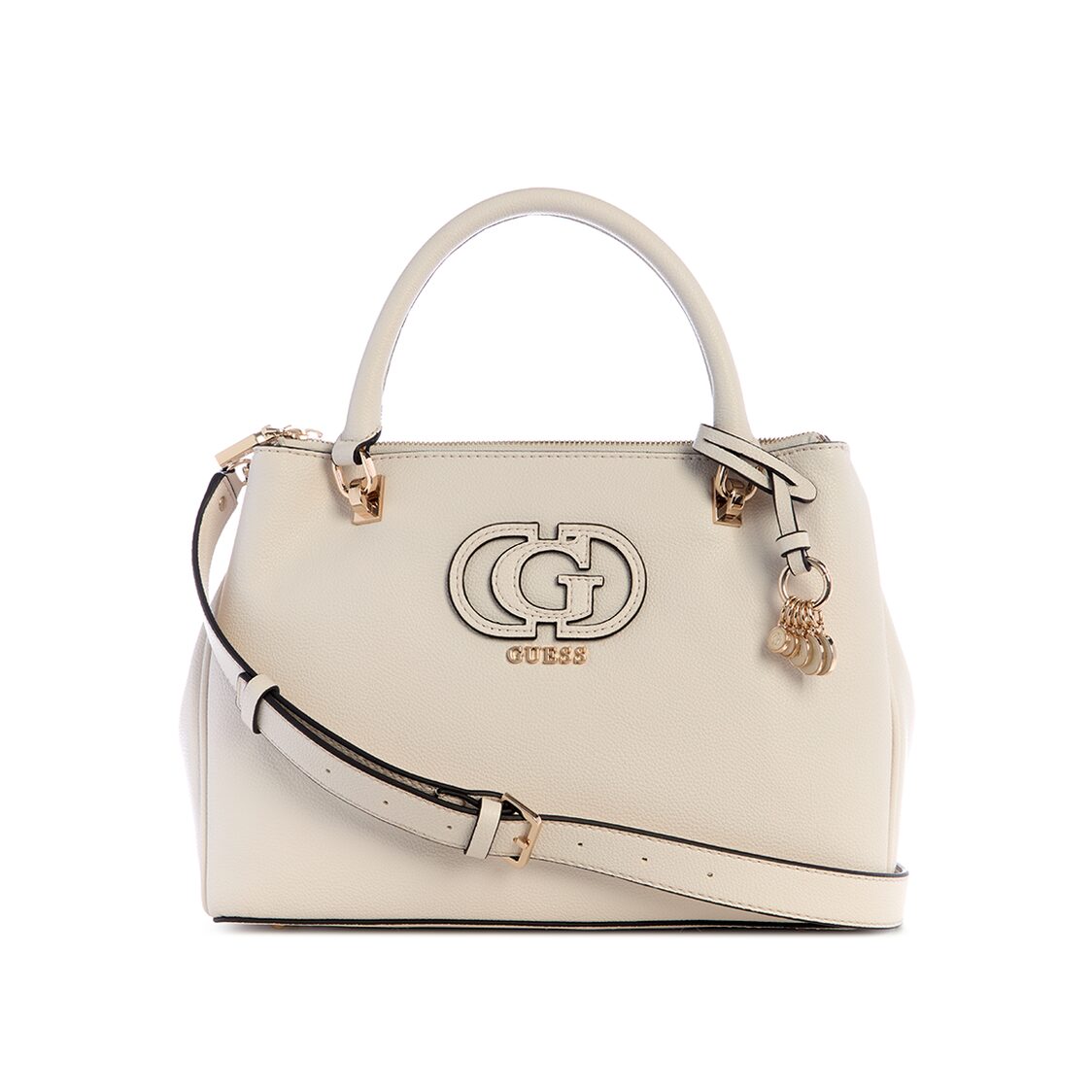 CALEBRA HOBO STATUS SATCHEL,OFF WHITE