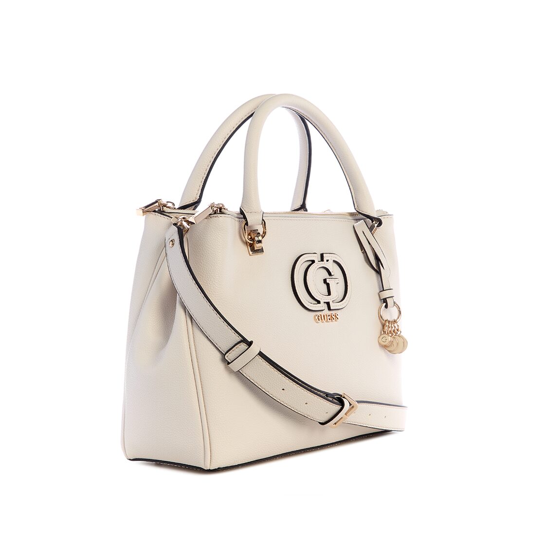 CALEBRA HOBO STATUS SATCHEL,OFF WHITE