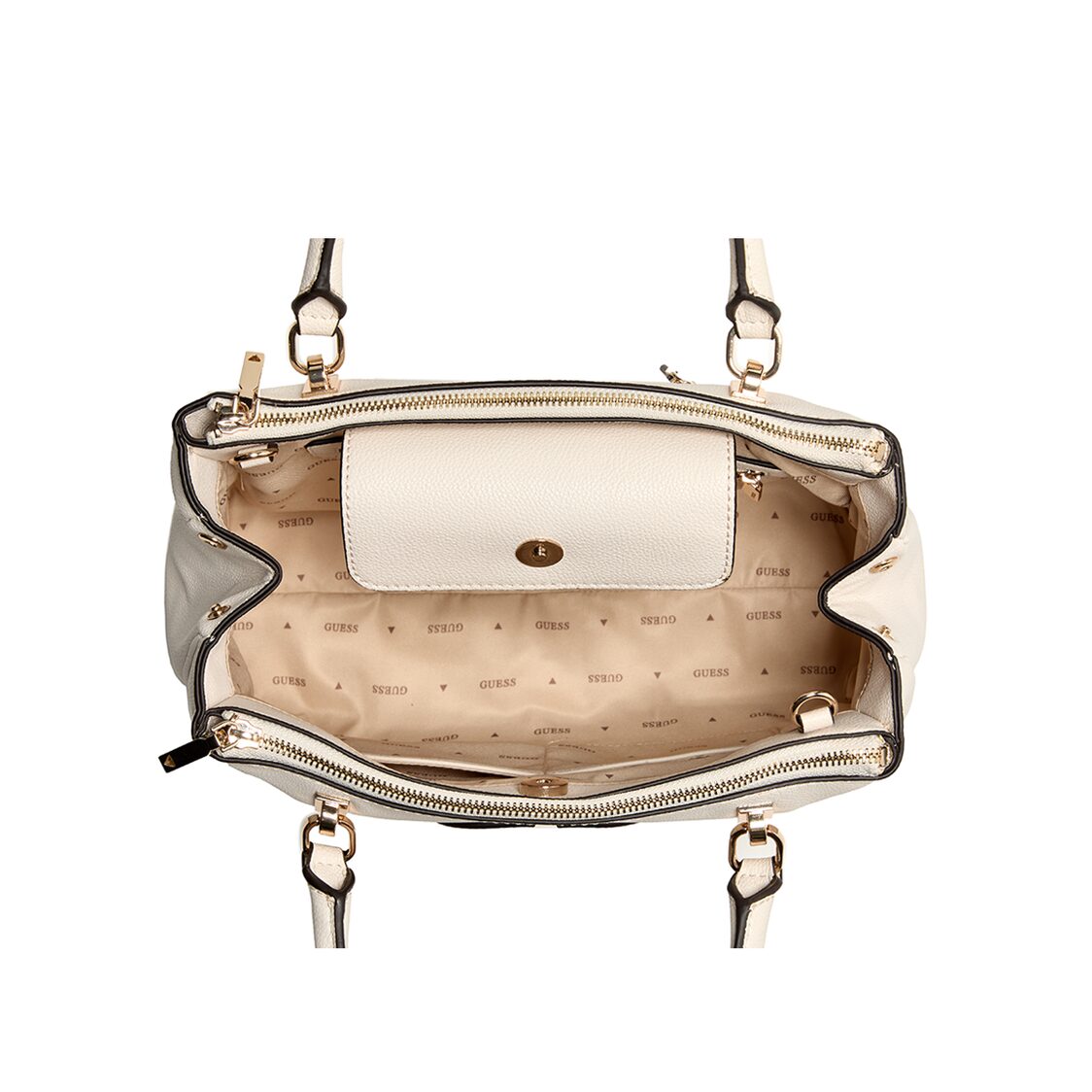 CALEBRA HOBO STATUS SATCHEL,OFF WHITE