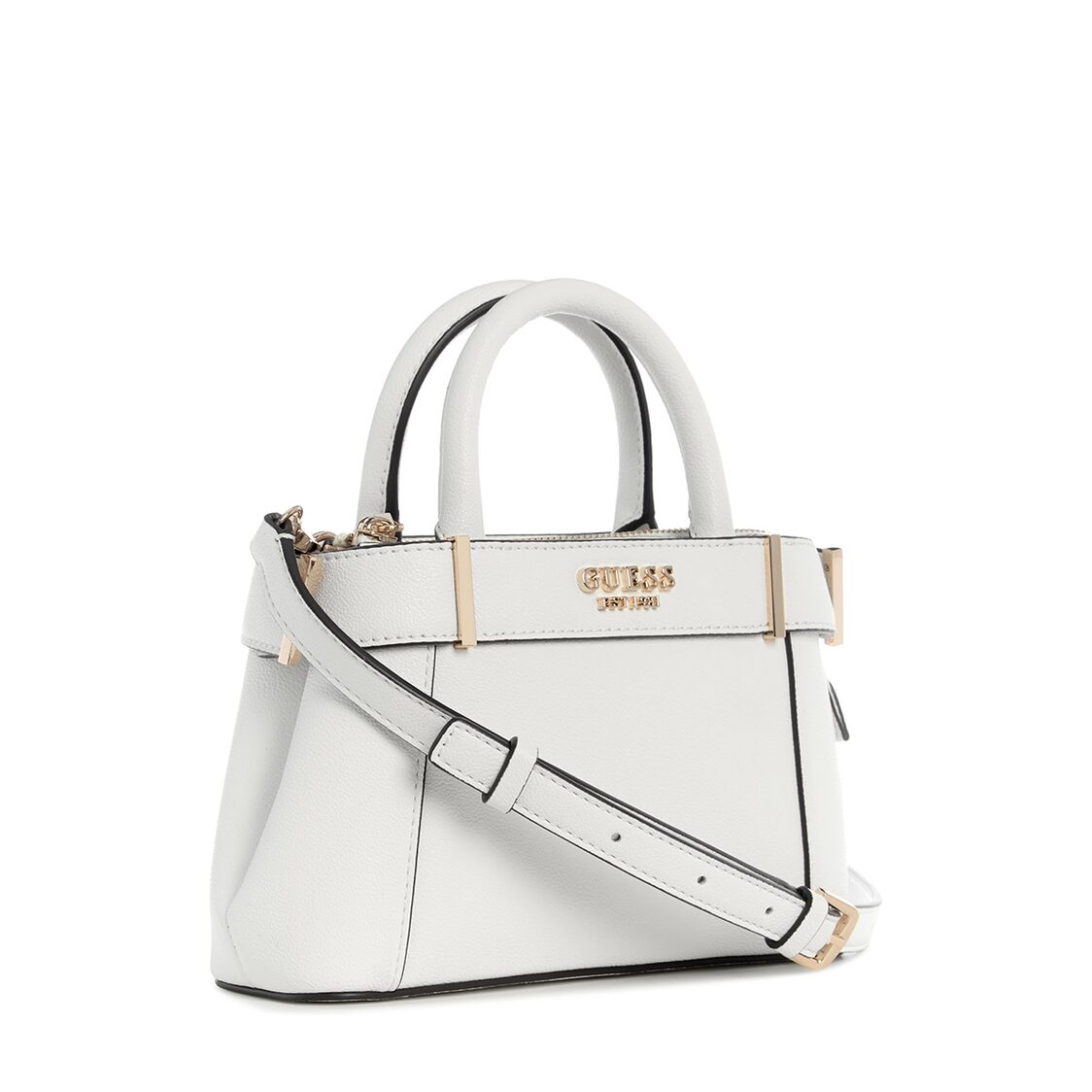 Guess Anadela Mini Satchel, White