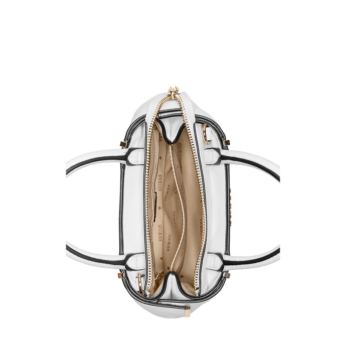 Guess Anadela Mini Satchel, White