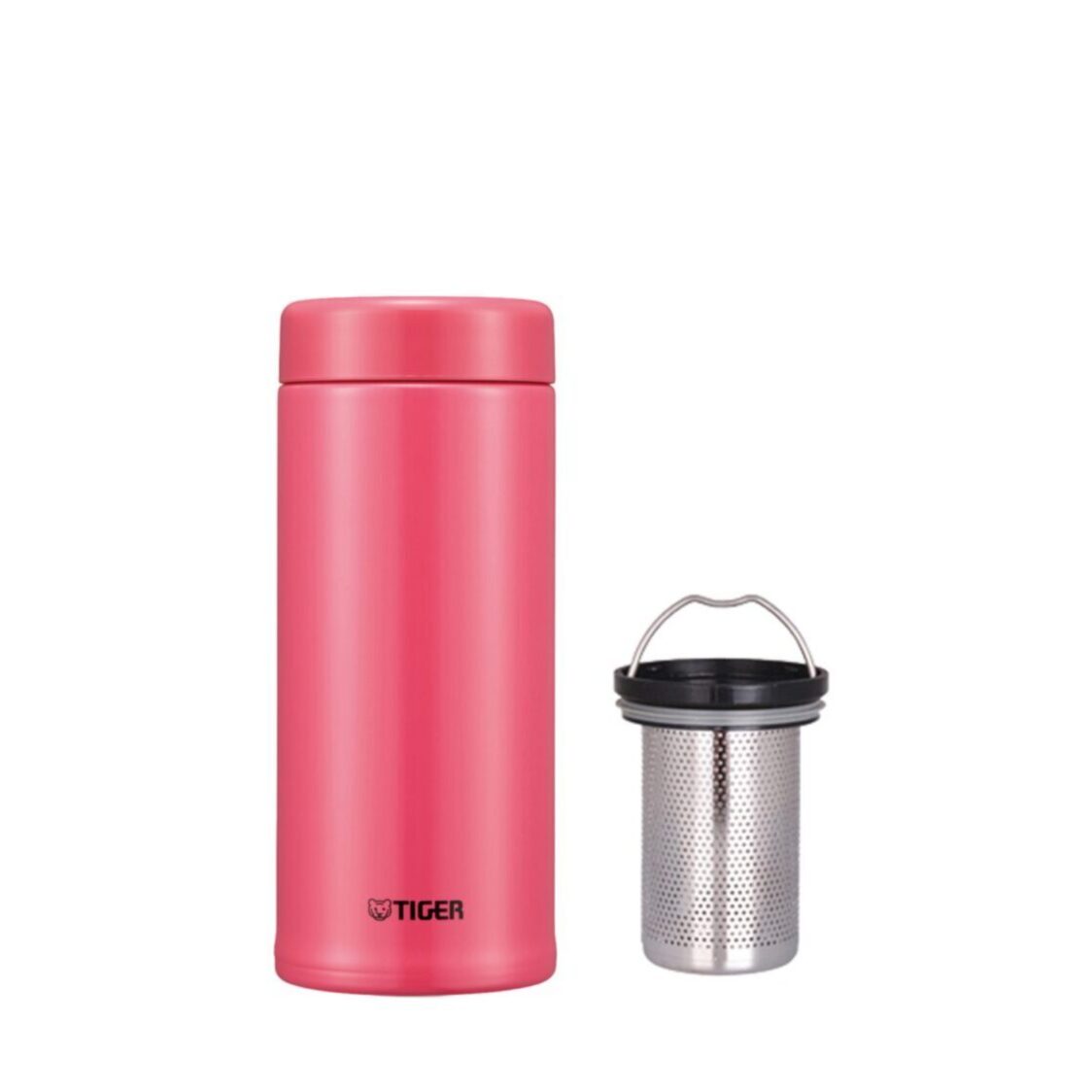 TIGER Double Stainless Steel Mug with Tea Strainer 480ml - Pink (MCA-T480 PI)