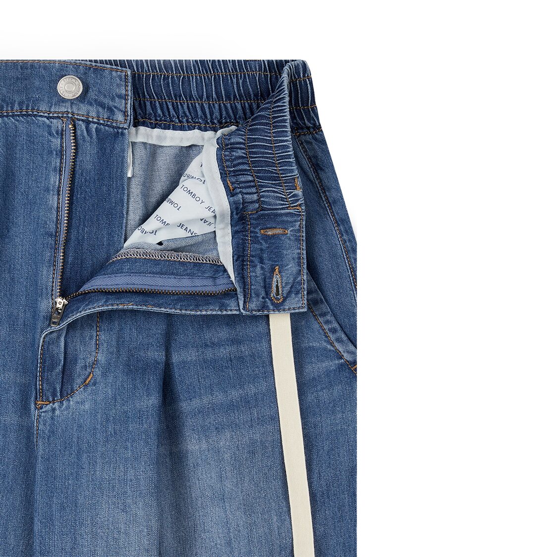 Studio Tomboy String Banded Denim Pants Blue