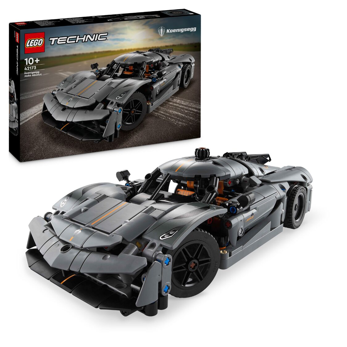 Lego Koenigsegg Jesko Absolut Gray Hypercar 42173
