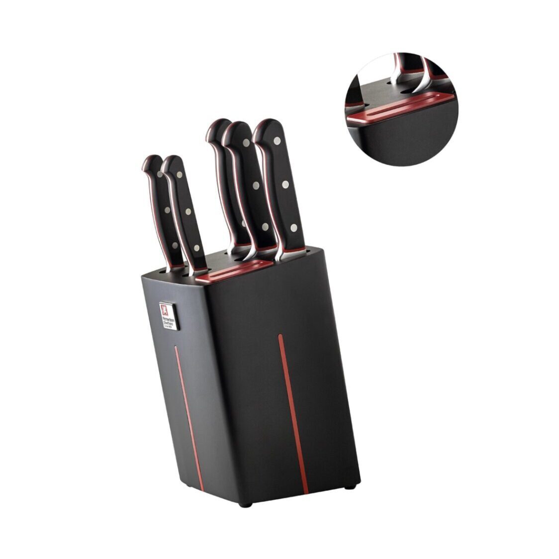 RICHARDSON SHEFFIELD 5-Piece Knife Block Set - Velocity (VELOCITY-5PC)