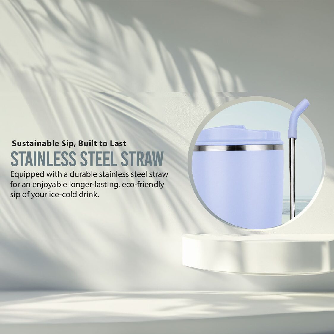 La Gourmet Superwide 950ml Thermal Tumbler With Handle - Milk