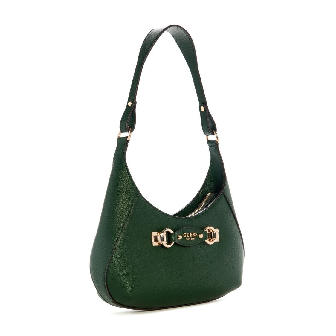 Guess Mimina Top Zip Shoulder Bag - Forest