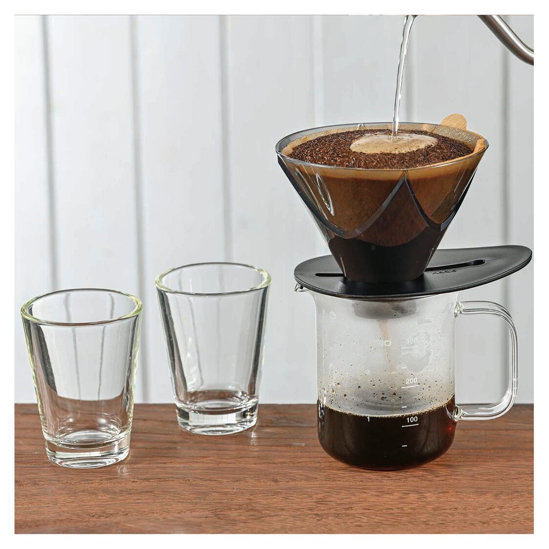 HARIO Dripper "MUGEN" Server Set (VDMU-2018-TB)