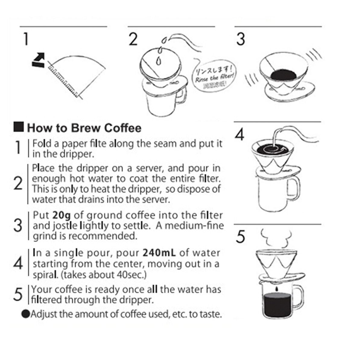 HARIO Dripper "MUGEN" Server Set (VDMU-2018-TB)