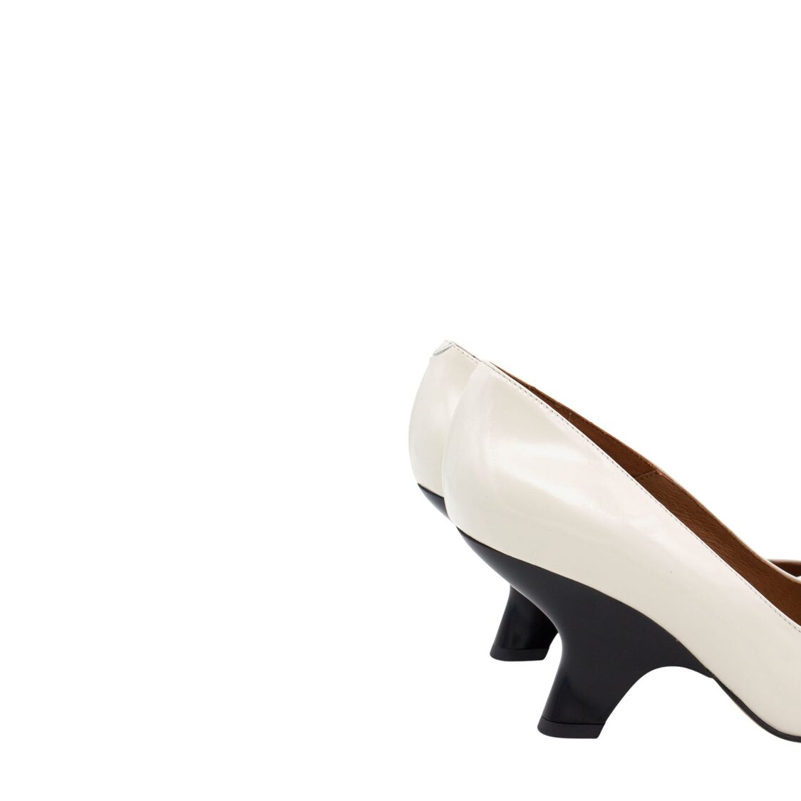 Angel Alarcon Egidio Leather Pointy Toe 7.5cm Pump White