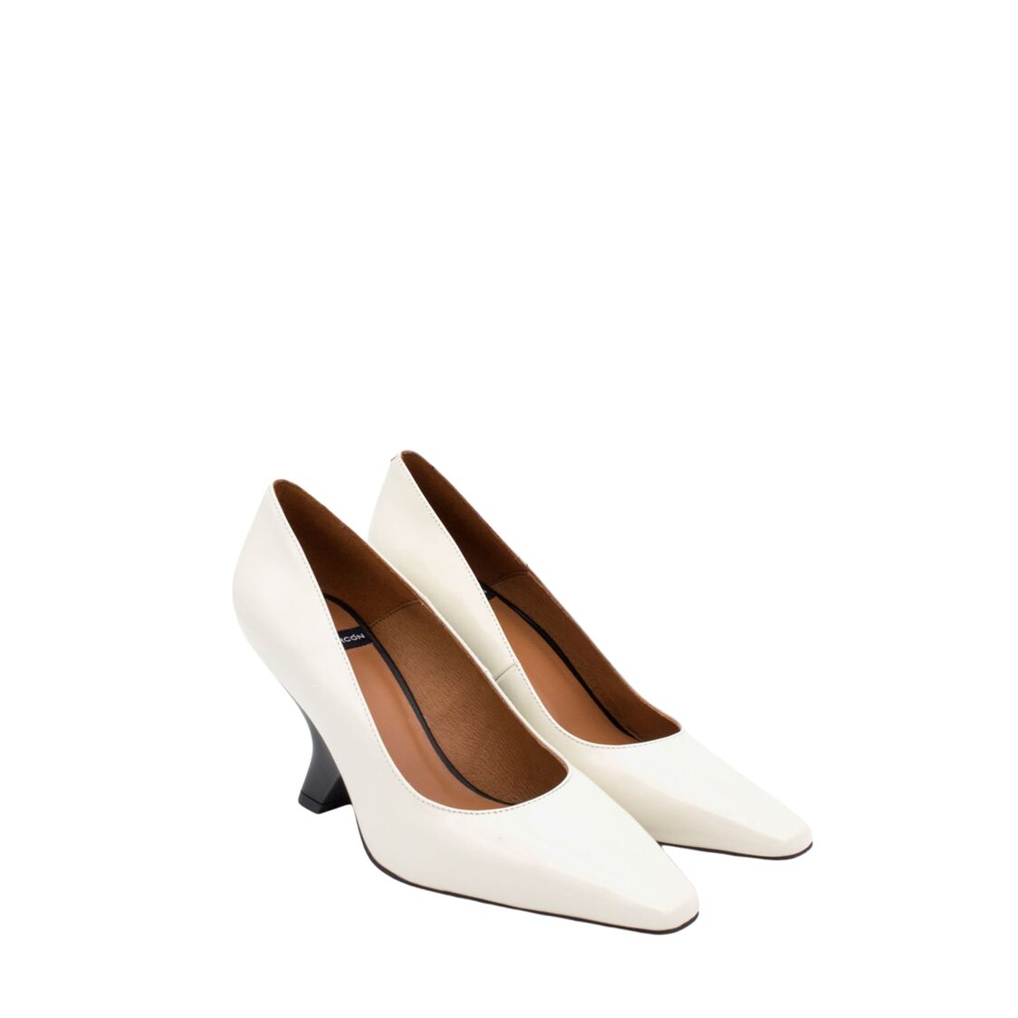 Angel Alarcon Egidio Leather Pointy Toe 7.5cm Pump White