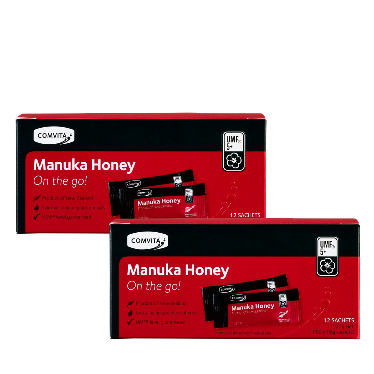 Comvita UMF™ 5+ Manuka Honey 12 Sachets (2 Boxes)