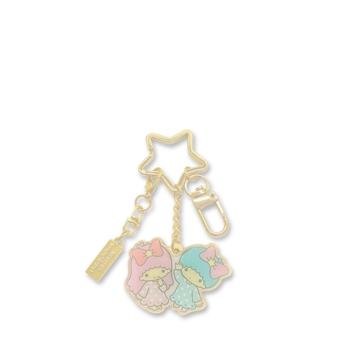 The Singapore Mint Virgo Little Twin Stars Horoscope 24K Gold-Plated Keychain with 24K GP Charm