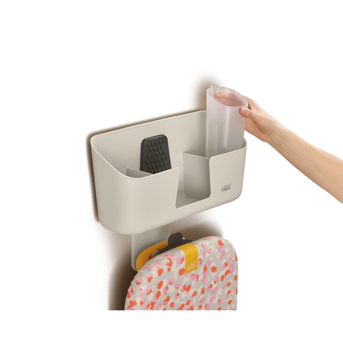 Joseph-Joseph IronHub Wall-mounted Ecru Iron Storage Caddy