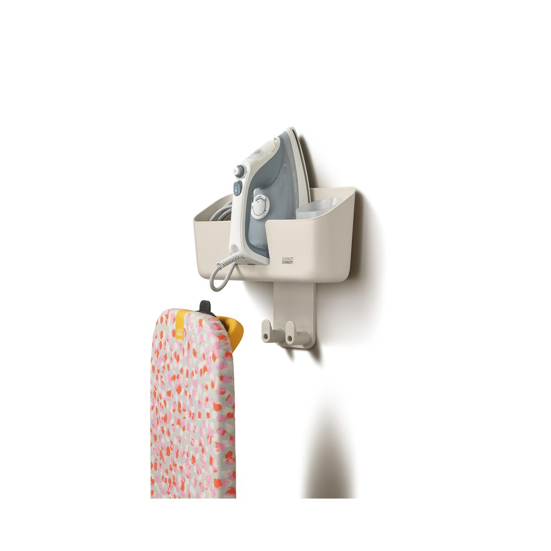 Joseph-Joseph IronHub Wall-mounted Ecru Iron Storage Caddy