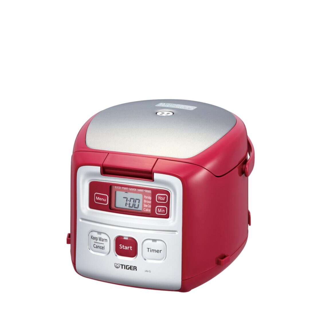 TIGER 3 Cups Multi-Function Rice Cooker 0.55L - Ruby Red (JAI-G55S RK)