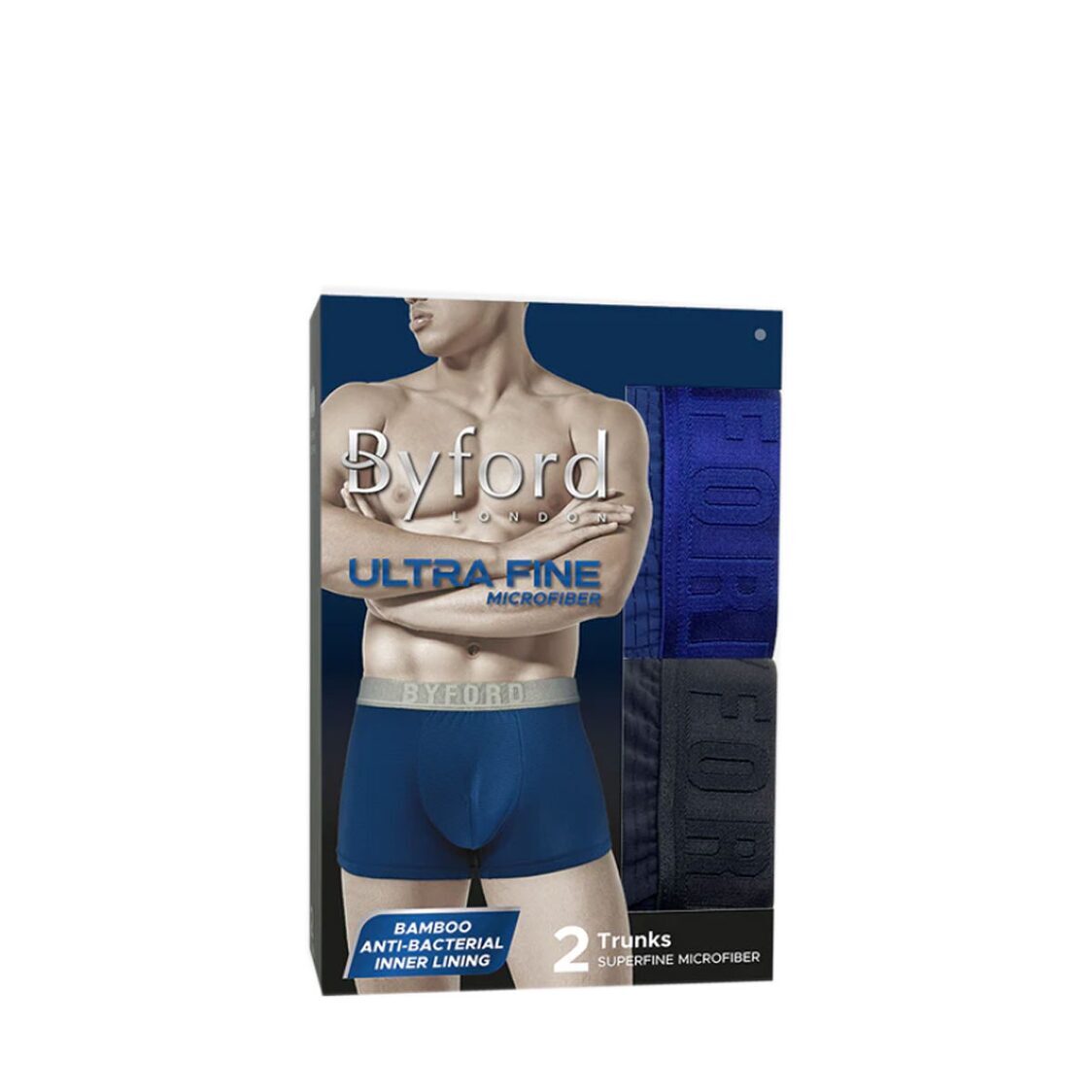 Byford 2pcs Men's Trunks Ultra Fine Microfiber