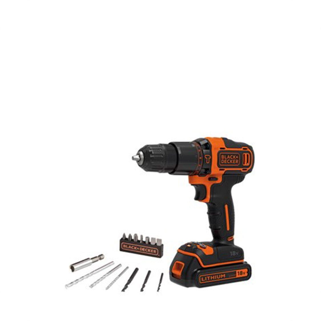Black+Decker BDCHD18K 18V LI-ION Cordless Drill Driver Kit