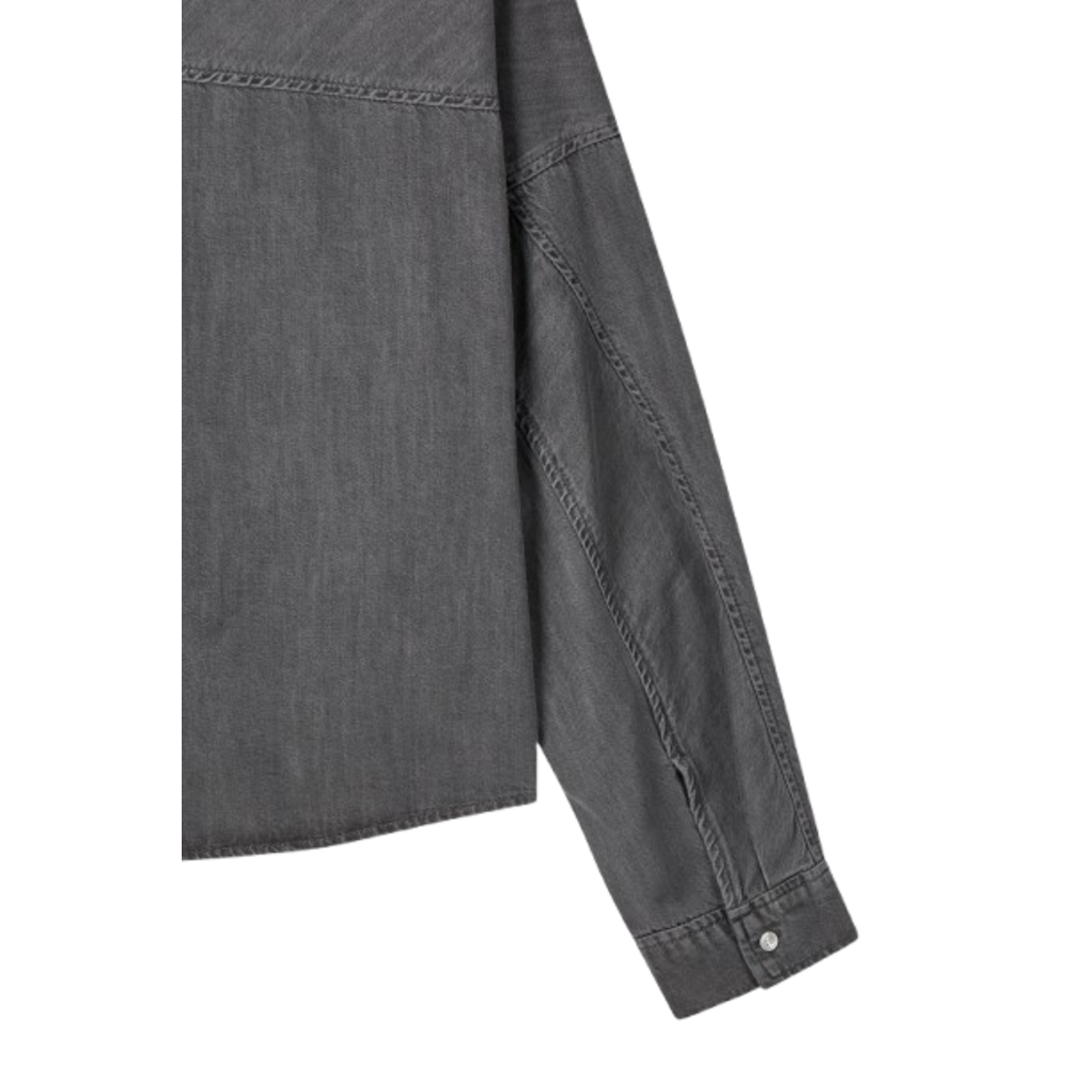 Voice Of Voices Dolman Sleeve Denim Shirts Grey