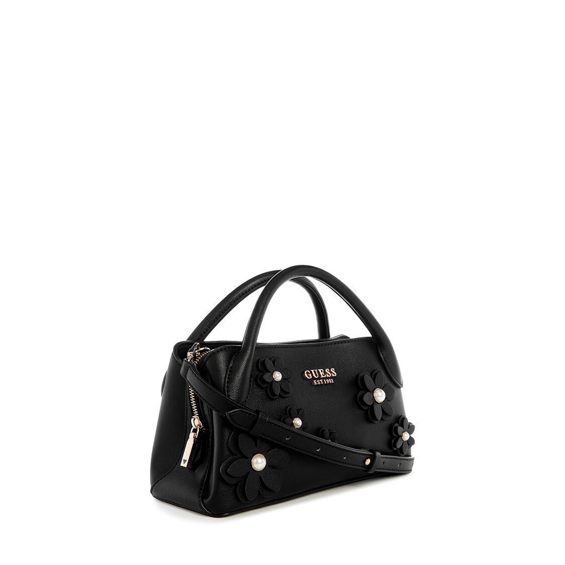 Guess Zaria Small Girlfriend Satchel - Black
