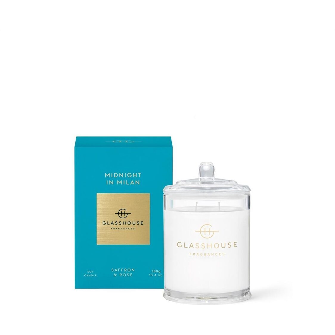 Glasshouse Fragrances Soy Candle 380g - Midnight In Milan