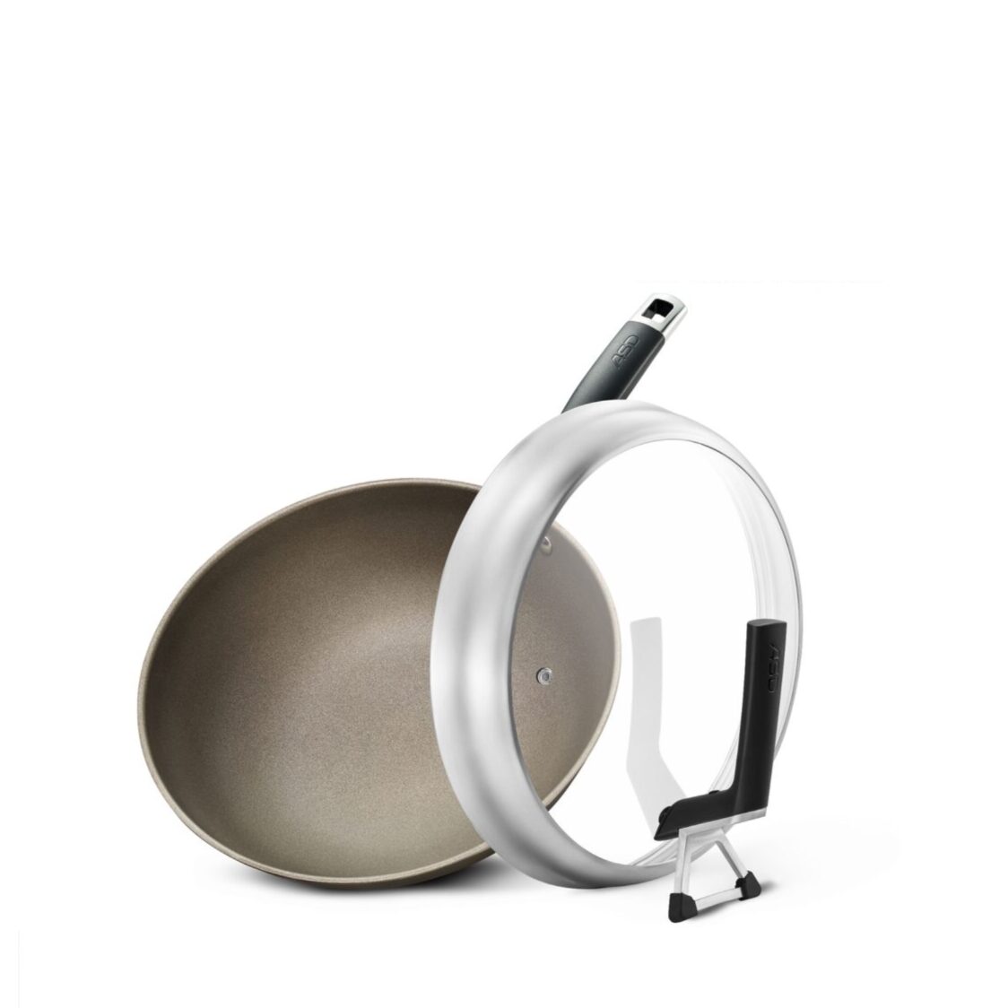 ASD Ti-Fusion 30cm 3-Ply S/Steel Stirfry Wok (CC30Z2Q)