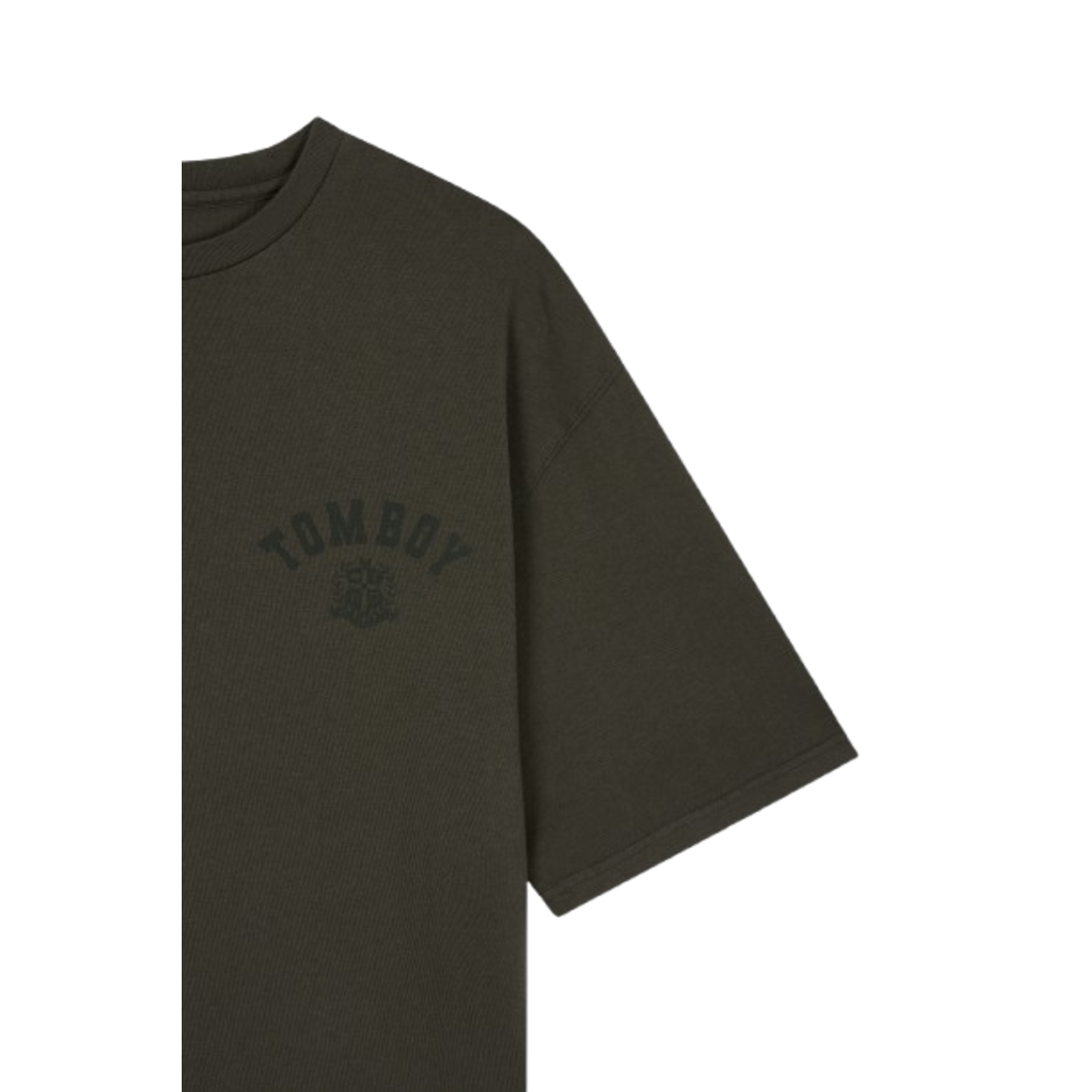 Studio Tomboy Emblem Logo Overfit Washed T-Shirt Dark Grey