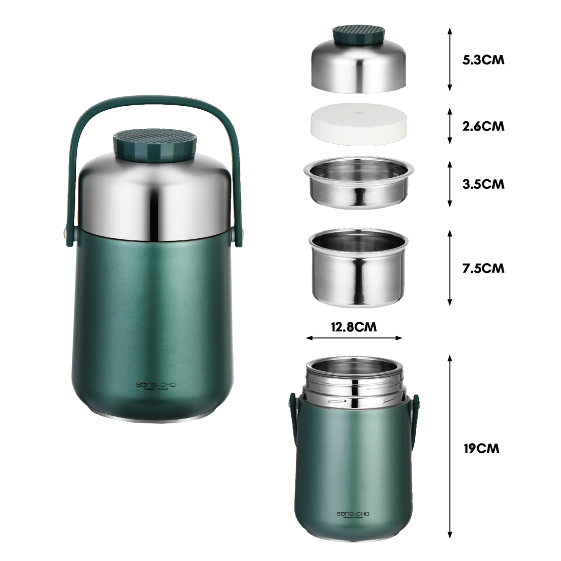 Song Cho TP17L 1.7L SUS316 Thermal Pot