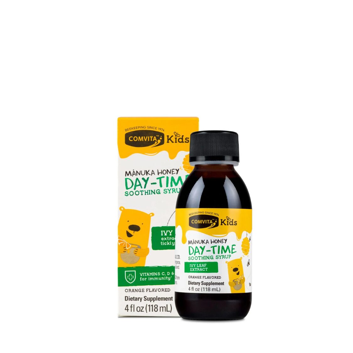 Comvita Kids Day-Time Soothing Syrup (Orange Flavour) 118ml